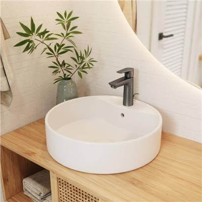 Hansgrohe Talis E Tek Kollu Lavabo Bataryası 110 Kumandalı Mat Siyah