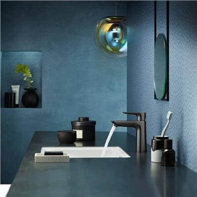 Hansgrohe Talis E Tek Kollu Lavabo Bataryası 110 Kumandalı Mat Siyah