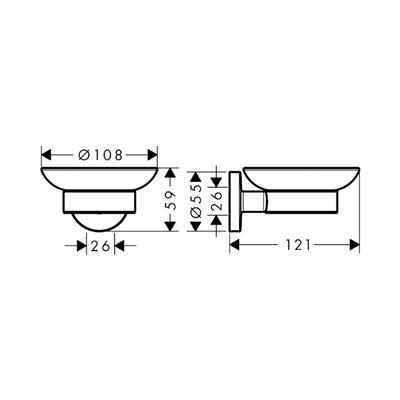 Hansgrohe Logis Universal Sabunluk Krom
