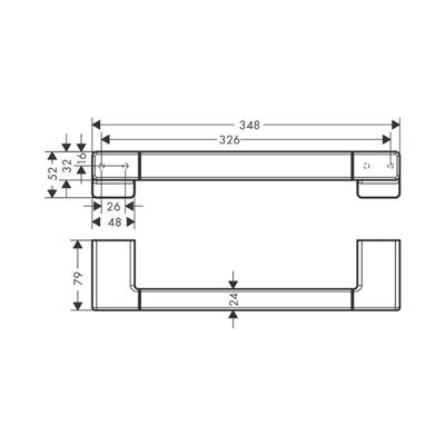 Hansgrohe AddStoris Tutunma Barı Mat Siyah