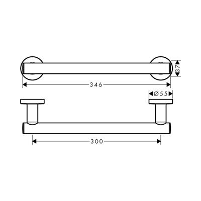 Hansgrohe Logis Universal Tutamak Krom