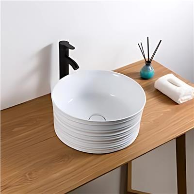Lena E-2104 Tezgah Üstü Porselen Lavabo Beyaz