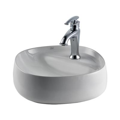 Lena E-2108 Tezgah Üstü Porselen Lavabo Beyaz