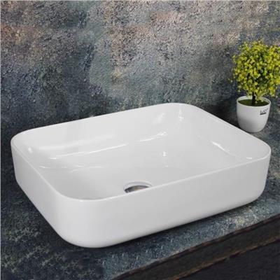 Lena E-4619 Tezgah Üstü Porselen Lavabo