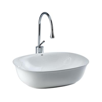 Lena EH-4600 Tezgah Üstü Lavabo Beyaz Beyaz