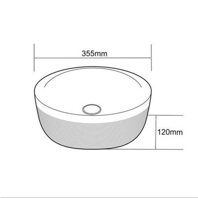 Lena E-4000R Tezgah Üstü Porselen Lavabo Rose