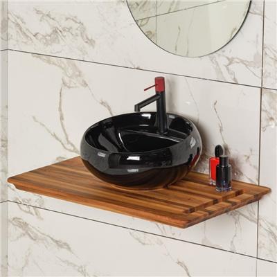 Lena EH-4660S Tezgah Üstü Lavabo Siyah
