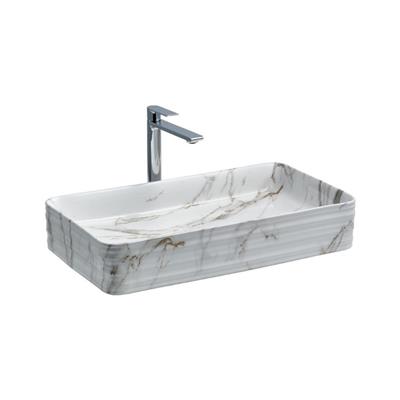Lena E-2106M1 Tezgah Üstü Porselen Lavabo Karma