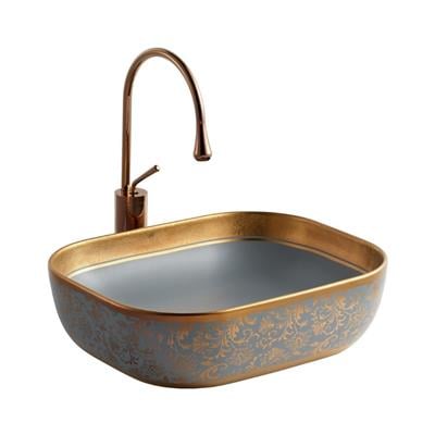 Lena EH-4290MGR Tezgah Üstü Porselen Lavabo Karma