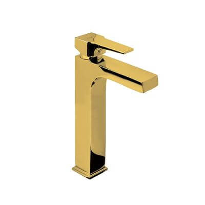 Newarc Aqua Çanak Tipi Lavabo Bataryası Altın