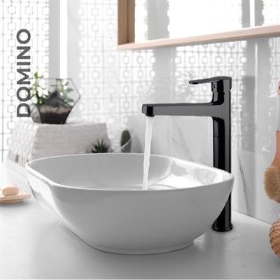 Newarc Domino Çanak Tipi Lavabo Bataryası Siyah