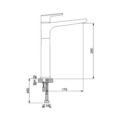 Newarc Newart Çanak Tipi Lavabo Bataryası