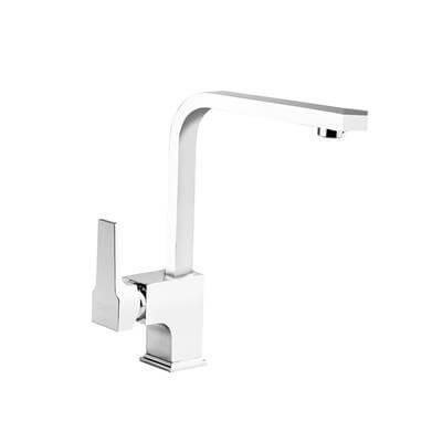 Newarc Aqua Köşe Borulu Evye Bataryası Beyaz