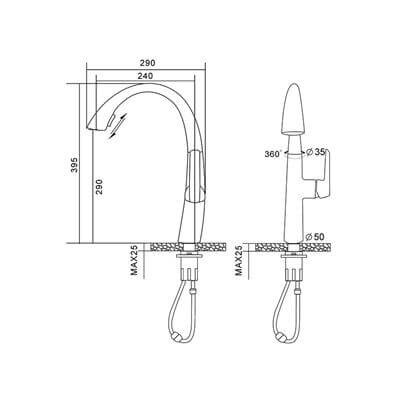 Newarc Energy Gizli Spiralli Evye Bataryası Bej