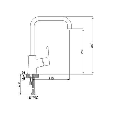 Newarc Newart Evye Bataryası Köşe Borulu