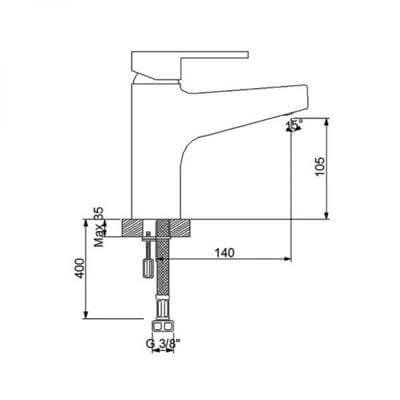 Newarc Master Yüksek Lavabo Bataryası