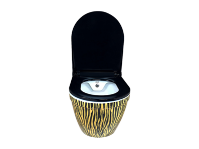 Pure Concept Tiger Altın Zebra Asma Klozet Kapak Dahil