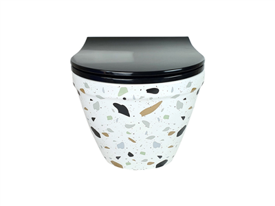 Pure Concept Terrazzo Kanalsız Asma Klozet Kapak Dahil