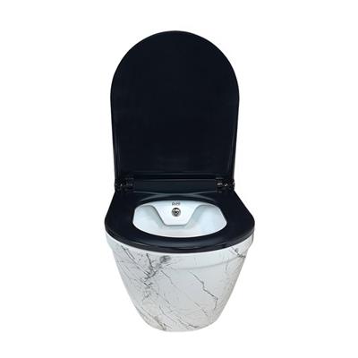 Pure Concept Sharp Calacatta Kanalsız Asma Klozet Kapak Dahil
