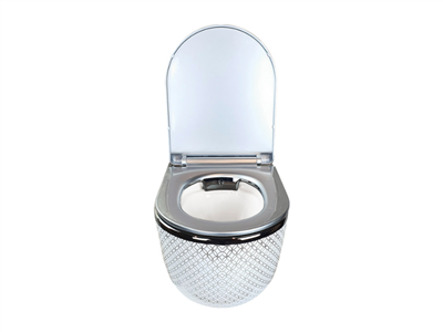 Pure Concept Platin Geometrik Kanalsız Asma Klozet Kapak Dahil