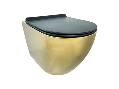 Pure Concept Fiore Mat Gold Kanalsız Asma Klozet Kapak Dahil