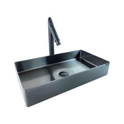 Pure Concept Paslanmaz Çelik Siyah Çanak Lavabo