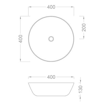 Pure Concept Mat Altın Çanak Lavabo