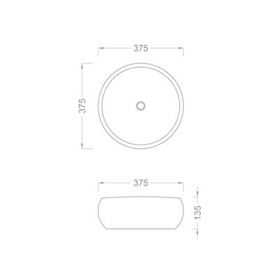 Pure Concept Siyah Serrated Çanak Lavabo