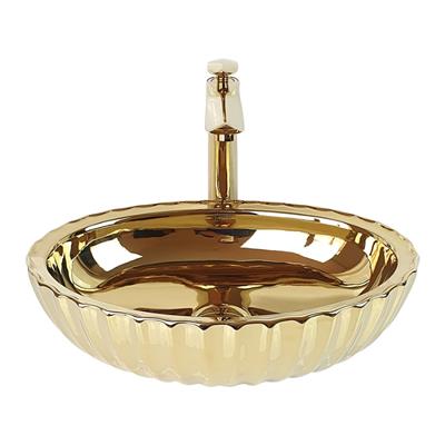 Pure Concept Altın Tezgah Üstü Çanak Lavabo