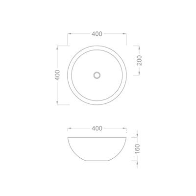Pure Concept Circular Platin Beyaz Çanak Lavabo