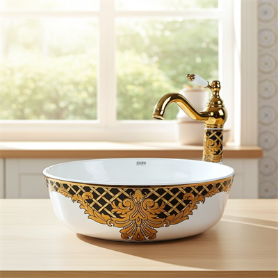 Pure Concept Kleopatra Beyaz Altın Çanak Lavabo