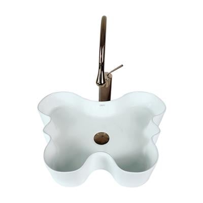 Pure Concept Farfalla 55 cm Dekoratif Beyaz Çanak Lavabo