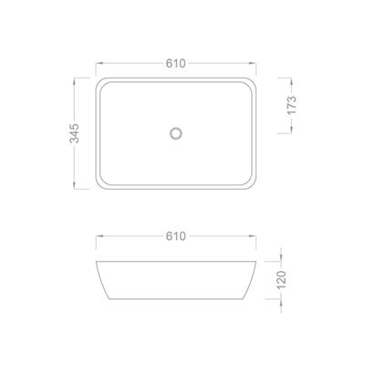 Pure Concept Siyah Altın Tezgah Üstü Çanak Lavabo