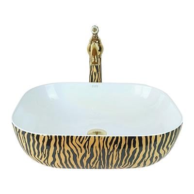 Pure Concept Tiger Altın Zebra Çanak Lavabo