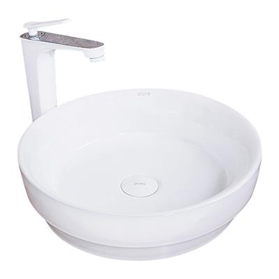 Pure Concept Beyaz Tezgah Üstü Çanak Lavabo