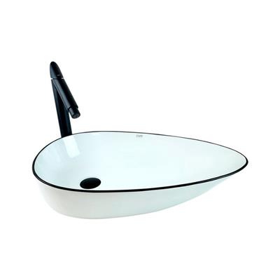 Pure Concept Beyaz Siyah Çanak Lavabo