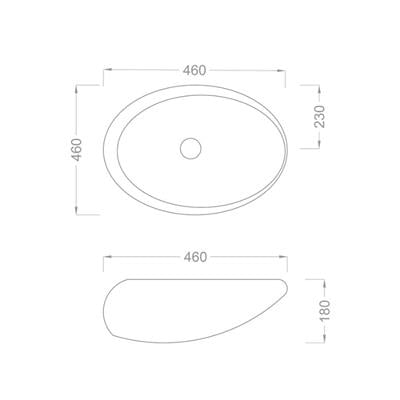 Pure Concept Ufo Altın Çanak Lavabo