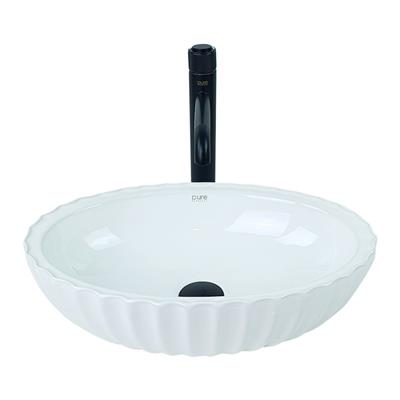 Pure Concept Beyaz Tezgah Üstü Çanak Lavabo