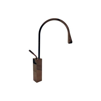 Pure Concept Kare Minimal Rose Gold Çanak Lavabo Bataryası