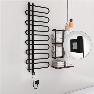 ZANTE Elektirikli Havlupan 600x1400 Siyah (KTX1 Termostat) 600W