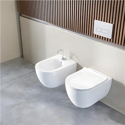 Turkuaz City Rimless Asma Klozet + Gala Slim PP Yavaş Kapanan Kapak