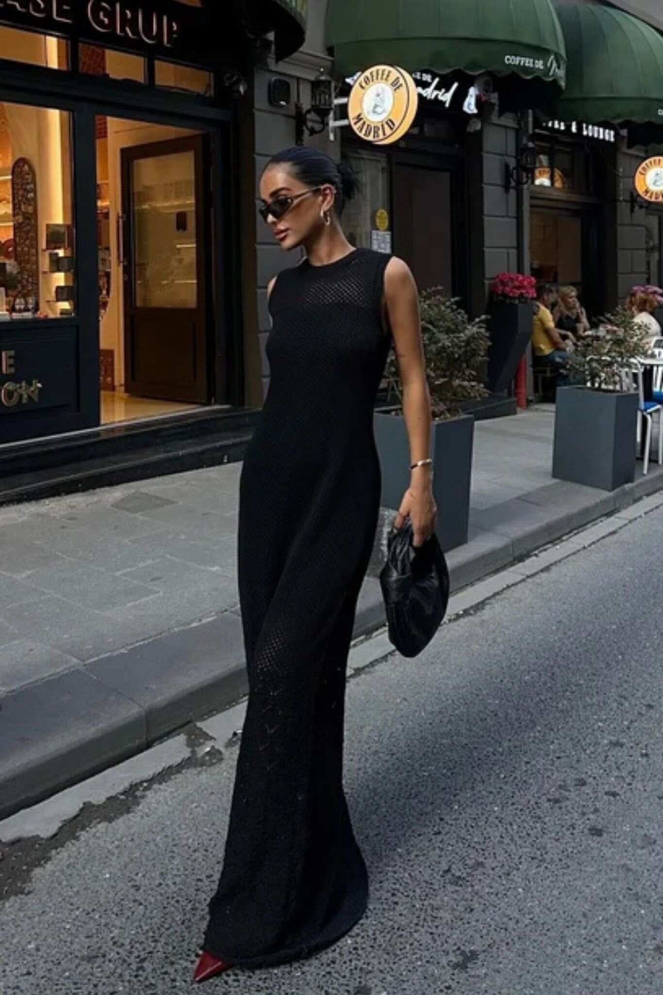 strap maxi dress