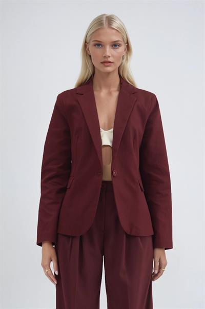 S6K6196CRTek Düğmeli Casual Ceket 6196