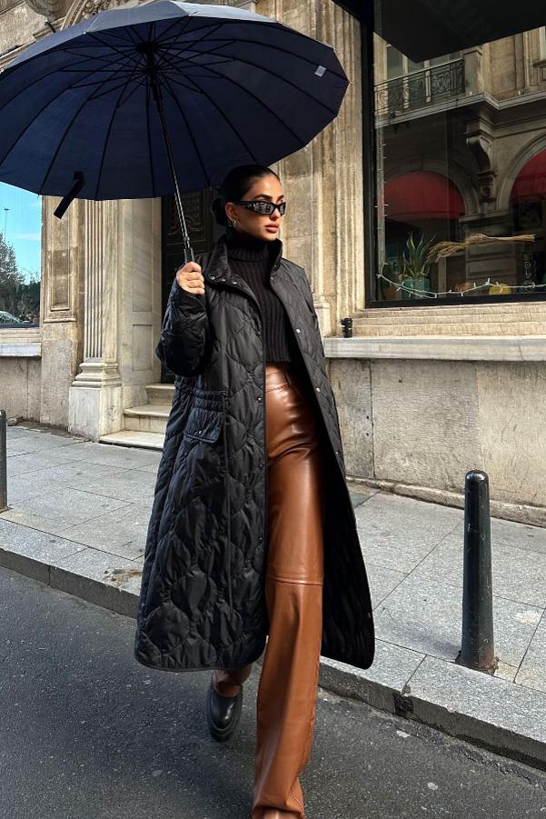 Celine Long Quilted Coat 7018-8