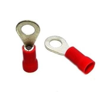 KPI-C-601 Kablo Pabucu Çatal Tip 0,5-1,5 mm2 (M6) İzoleli, Kırmızı (SV1-6) 
