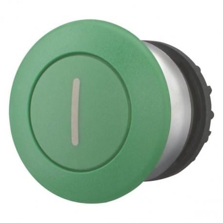 M22-DP-G-X1 Buton Aksesuarı: Mantar Buton Kafası, Yaylı, Yeşil (I)