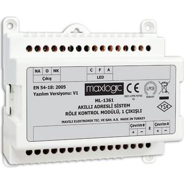 Maxlogic Akıllı Adresli Röle Kontrol Modülü, 1 Çıkışlı