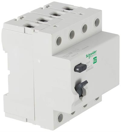 Easy9 Kaçak Akım Koruma Rölesi 4P 63A 300MA AC-tip 400V 