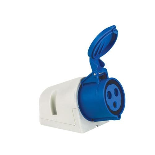 3X32A. IP44 DUVAR PRIZI -EGIK GÖVDELI-(Vidali Bagl