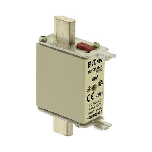 40NHG000B NH Sigorta 00(000)-Boy, gG/gL, 500V, 120kA - 40 A